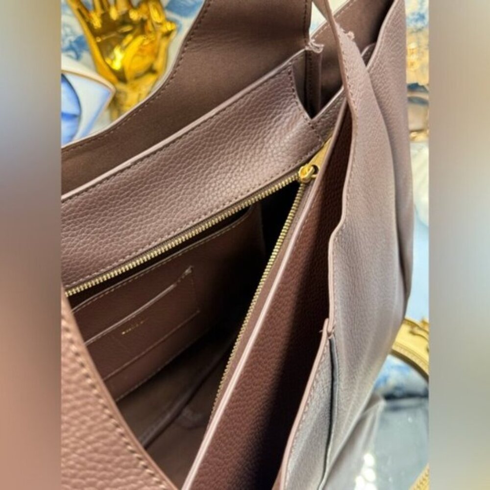 🆕 OROTON 🧿 NWOT Emilia Tote Bag, Bear Brown Leather - Picture 10 of 15